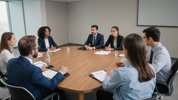 En gruppe mennesker sitter rundt et bord og diskuterer språk og språklige spørsmål.