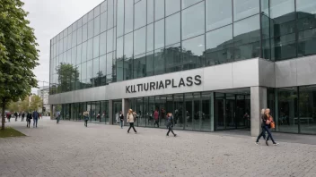 Et kulturpalass i Norge, en moderne bygning dedikert til kultur og kunst.