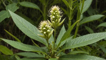 Et bilde av malurt-planten, som viser dens unike egenskaper og medisinske egenskaper.