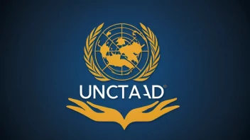 UNCTAD-logo med en globus og handelselementer