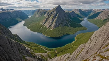 Jutulhogget-fjellet i Norge, kjent for sin unike natur og landskap.