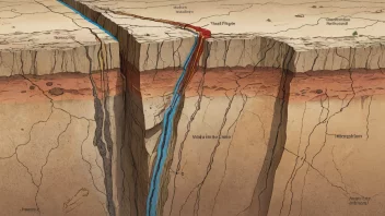 En forkastningsplan er en geologisk struktur som utvikles i områder med tektonisk aktivitet.