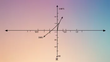 En graf av en matematisk funksjon med en gradient, som viser konseptet med gradientberekning.