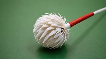 En fjærball, også kjent som en shuttlecock, er et prosjektil laget av fjær eller syntetiske materialer som brukes i sporten badminton.