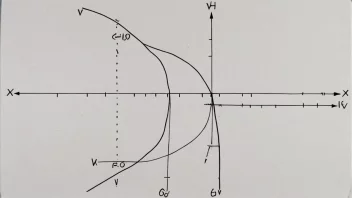 En graf som viser en kurve som nærmer seg en asymptote når x går mot uendelig