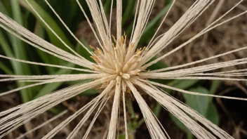 Et bilde av en bastfiberplante, som viser de sterke og holdbare fiberne.