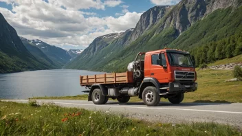 Et norsk transportmiddel, Vognill, i et naturskjønt landskap.