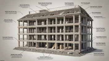 Et bilde av en bault-struktur, som viser dens ulike komponenter og hvordan den brukes i bygg eller design.