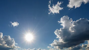 En vakker sommerhimmel med noen skyer