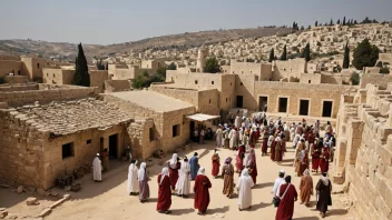 Et bilde av landsbyen Betanien, nær Jerusalem