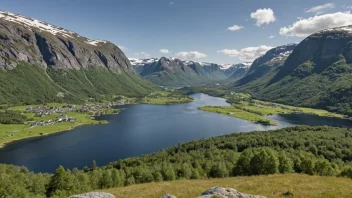 Sirdalsheiene fjellområdet i Sirdal kommune, Norge.