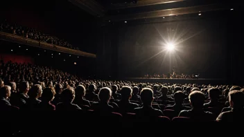 En dramatisk scene utvikler seg på scenen på et teater for voksne.