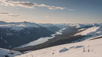 Langfjella fjellområdet i Norge, kjent for sine lange og høye fjellkjeder.