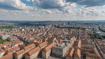 Flyfoto av Stuttgart, Tyskland