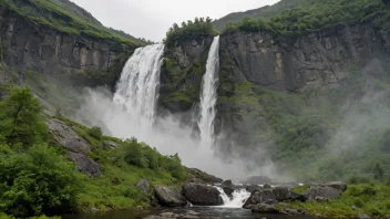 Bjølvefossen foss i Norge, som viser dens naturskjønnhet og kraft.