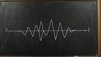 En matematisk likning på en tavle, med en graf av en turbulent strømning i bakgrunnen.