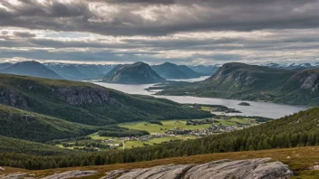 Et malerisk landskap av Østgårdsgjelten, som viser dens naturskjønnhet.