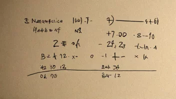 En matematisk ligning med tall og symboler, som representerer en kombinasjon av tall.