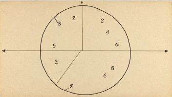 En sirkel delt i seks like deler, som representerer en seksdel.