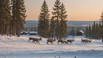 Et malerisk bilde av Lapplands unike kultur og natur.