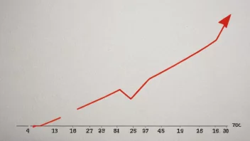 Et bilde som viser en nedgang eller tilbaketrekning, som symboliserer betydningen av ordet 'vikende'.