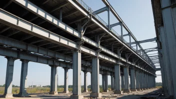 Et bilde av en stålstruktur, som viser viktigheten av stålkonstruksjoner i moderne arkitektur.