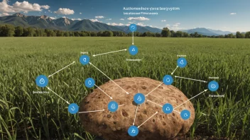 En illustrasjon av et selvproduserende biologisk system, som viser hvordan autogene prosesser fungerer.