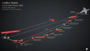 Et bilde av en konflikt-tidslinje med en fremhevet angrepsfase.