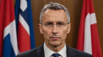 Et foto av Jens Stoltenberg, en norsk politiker og tidligere statsminister.