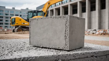 En betongkloss er en type byggemateriale som brukes til å bygge hus og andre konstruksjoner.