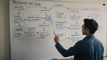 En person som optimaliserer ressursbruk og oppnår spesifikke mål ved hjelp av et flytdiagram.