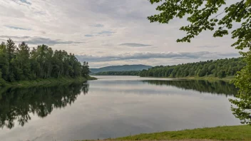 Et naturskjønt landskap av Torsnes med en fredelig atmosfære