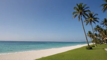 Et vakkert ferieland med en avslappende atmosfære.