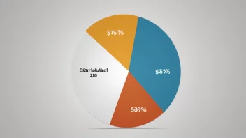 Et bilde som illustrerer begrepet fordelingsprosent, og viser hvordan ressurser fordeles mellom ulike parter eller kategorier.