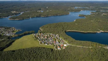 Flyfoto av Bærum kommune