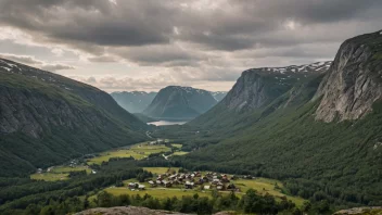 Et malerisk bilde av Nordmelas, som viser stedets unike karakter og sjarm.