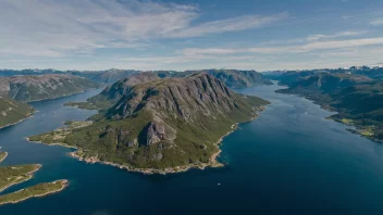 Panoramabilde av Suldals kommune i vest-Norge.