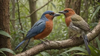 Et bilde av en lokkeduens fugl i sin naturlige habitat.