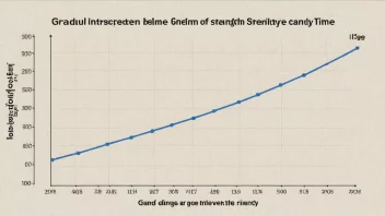 En graf som viser en gradvis nedgang i styrke eller intensitet over tid.