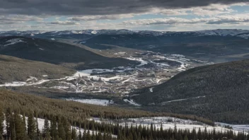 Et naturskjønt landskap av Trysil, Norge, som viser kommunens vakre natur og muligheter for friluftsliv.