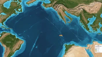 Kaspihavet, det største innelukkede havet i verden, som ligger mellom Øst-Europa og Vest-Asia.