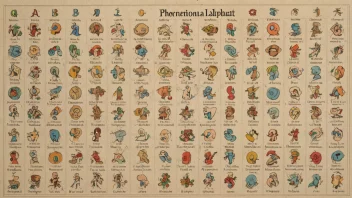 Det internasjonale fonetiske alfabetet (IPA) diagram, som viser en rekke fonetiske symboler som brukes til å representere lyder i talte språk.