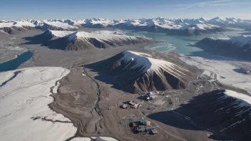 Sveagruvas gruveområde på Svalbard.