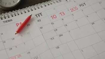 En kalender med en uke fremhevet, med et ur i bakgrunnen, som illustrerer en ukelang periode.