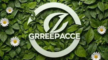 Greenpeace-logoen, som symboliserer organisasjonens forpliktelse til miljøvern og bærekraft.