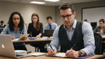 En person som får praktisk arbeidserfaring i en profesjonell setting.