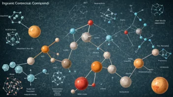 Et bilde som representerer uorganiske forbindelser, viser deres mangfold og kjemiske strukturer.