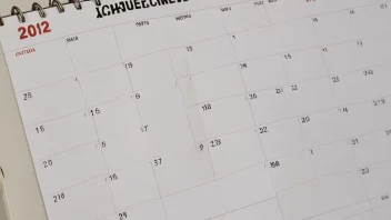 En kalender med forhåndsoppsatte møter og hendelser