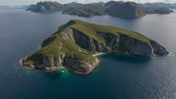 Flyfoto av Rolvsøy i Norge