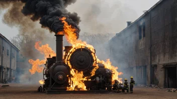 Et bilde av en brann eller flammer som brukes til å generere energi.